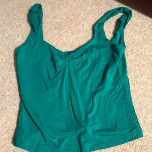 Green Sleeveless Women's Top